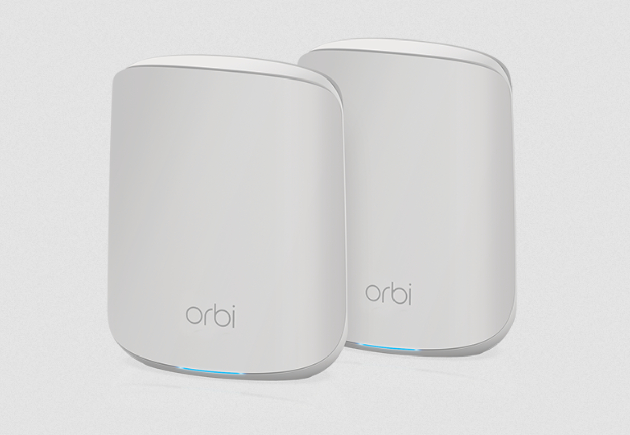 NETGEAR Orbi WiFi 6 Dual Band Mesh System 2-Pack AX1800 Orbi Router 1200 Mbit/s