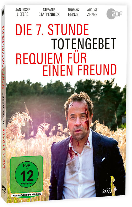 DVD-Cover, ein Mann mit Blut im Gesicht. Deutscher Text: 'Die 7. Stunde'.