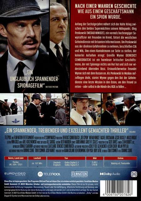 Filmposter mit Schauspielern. Text: Ein unglaublich spannender Spionagefilm.