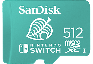 precoz negocio Lógico Tarjeta micro SDXC | SanDisk Licencia Nintendo®, 512 GB, Para Nintendo  Switch, 100 MB/s, UHS-I, U3, C10, Verde