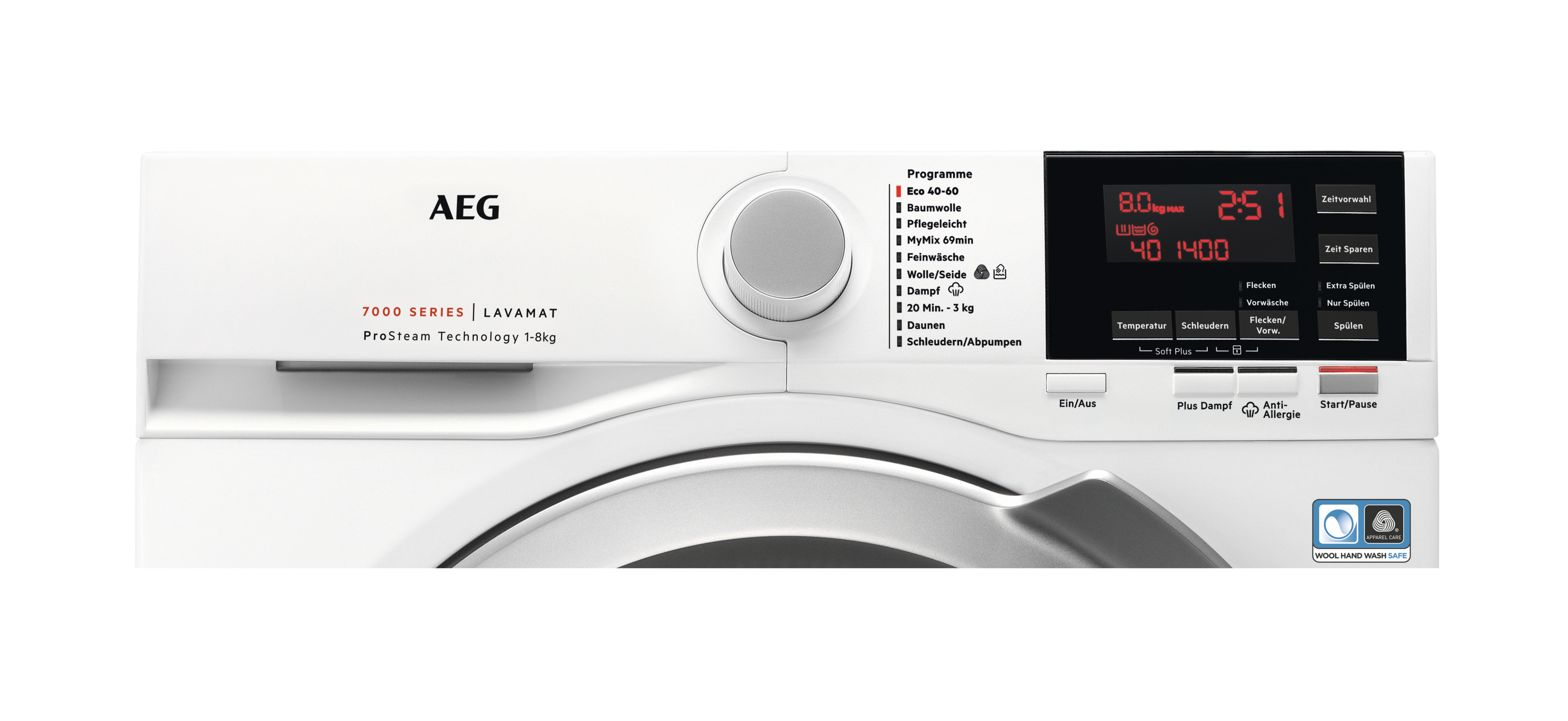 AEG L7FBG60685 Serie 7000 mit ProSteam Dampfprogramm Waschmaschine (8 kg, 1600 U/Min., A)
