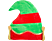 FAMILY CHRISTMAS 58271 Manósapka - poliészter - piros / zöld - 35 x 32 cm