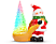 FAMILY CHRISTMAS 58272 Karácsonyi RGB LED dekor - hóember - 13 x 7 x 15 cm