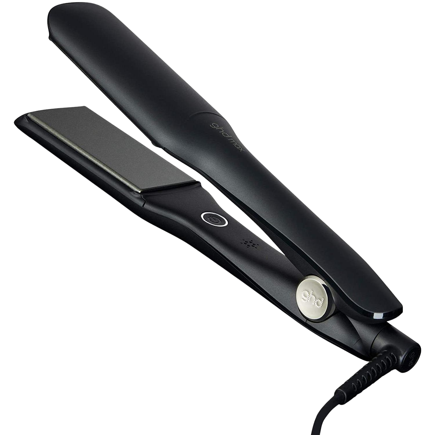 Plancha de pelo - GHD Max Styler, 185 °C, Calentamiento rápido 30 segundos, Tecnología Dual - Zone, Negro