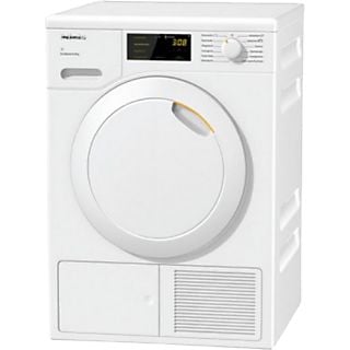 Secadora bomba de calor - Miele TCC560WP EcoSpeed, 8 kg, 11 programas, Display LED, Blanco