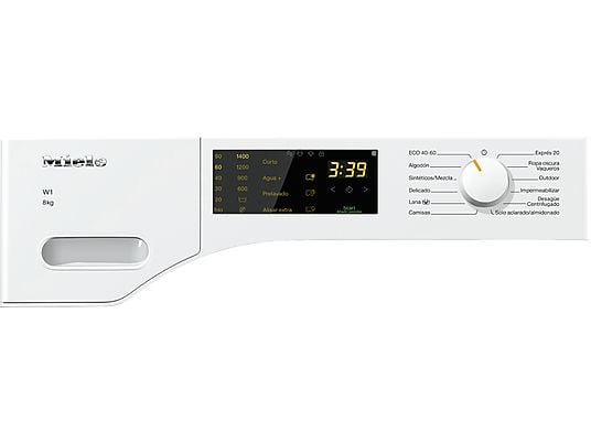 Lavadora carga frontal - Miele WWD020 WCS ELW, 8 kg, 1400 rpm, AddLoad, Autodosificación, CapDosing, Blanco