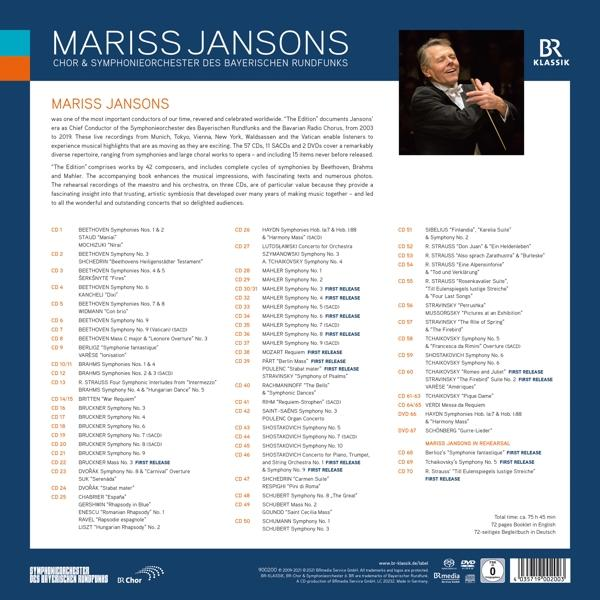 Mariss/chor & Brso Jansons - Mariss Jansons-The Edition  - (CD + DVD Video)
