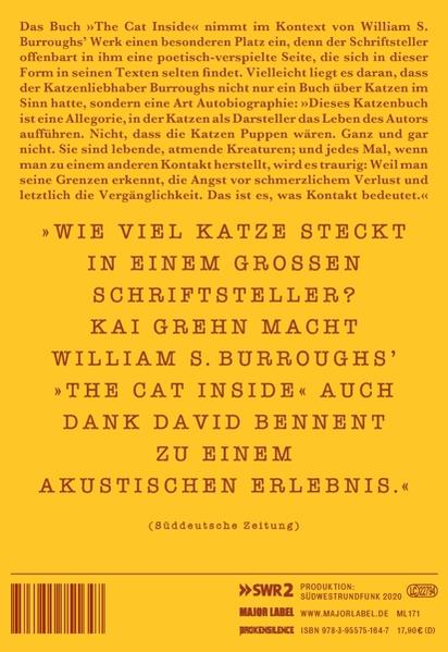 Kai/tarwater Grehn - William S.Burroughs-The Cat Inside  - (CD)