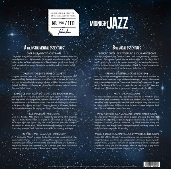 VARIOUS - Midnight Jazz (blue LP)  - (Vinyl)