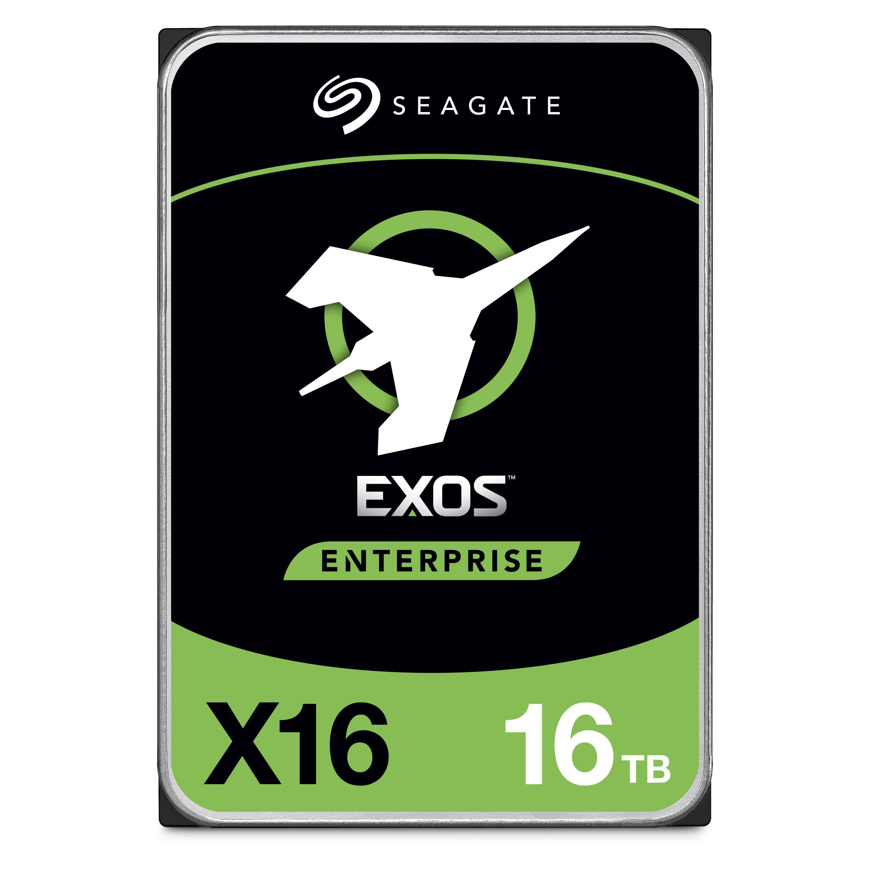 SEAGATE Exos X16 Enterprise Class Festplatte Retail, 16 TB HDD SATA 6 Gbps, 3,5 Zoll, extern