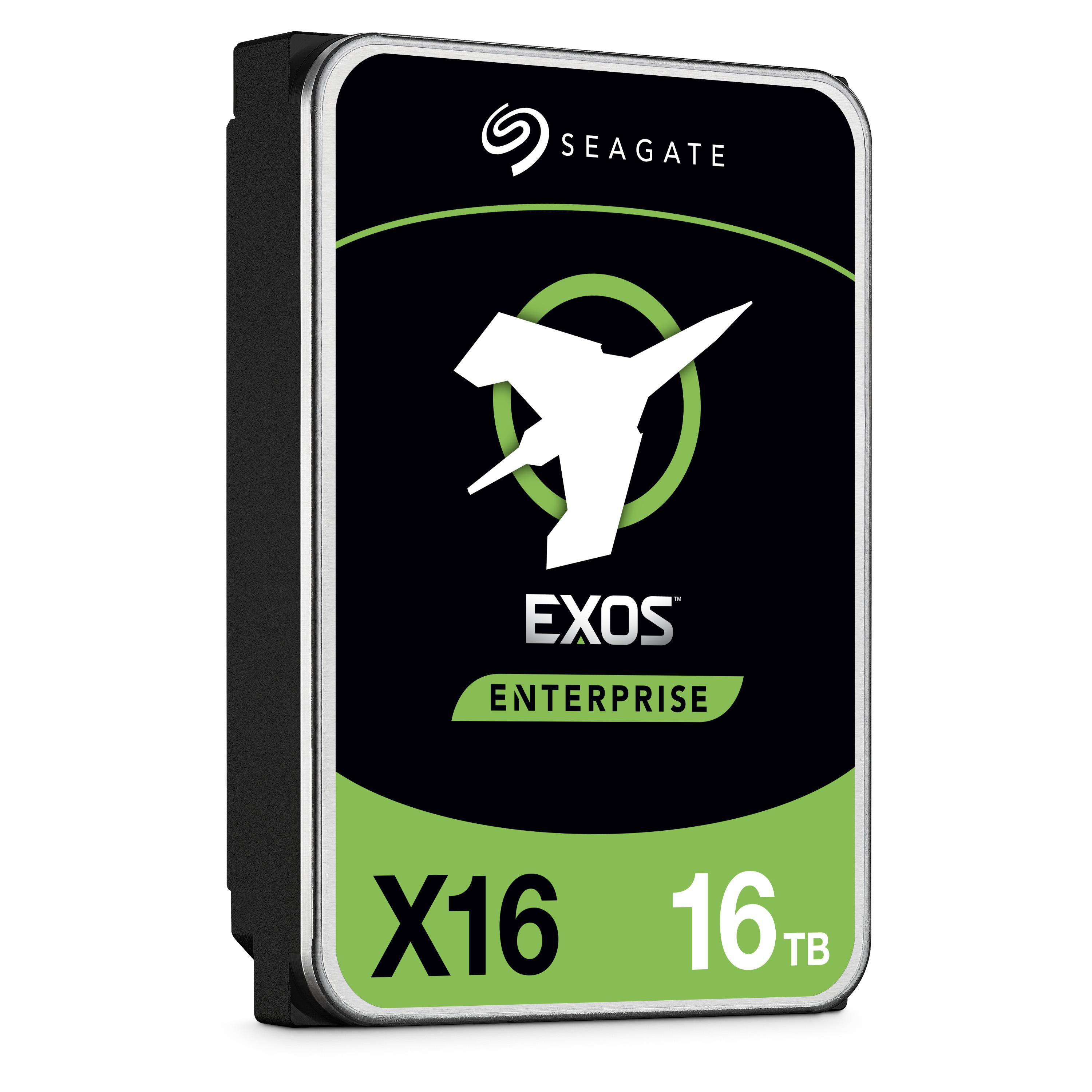 SEAGATE Exos X16 Enterprise Class Festplatte Retail, 16 TB HDD SATA 6 Gbps, 3,5 Zoll, extern