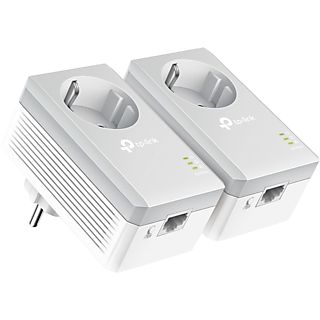 Kit adaptadores PLC - TP-Link TL-PA4010, 600 Mbps, Hasta 300 m, Ethernet 10/100Mbps, 2 Unidades, Blanco