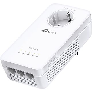 Adaptador PLC - TP-Link TL-WPA8631P, PLC AV1300, Wi-Fi AC1200 Doble Banda, 3 Puertos Gigabit, Blanco