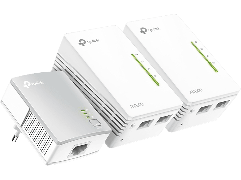 Extensor Repetidor De Señal Wifi Tp-Link Tl Wpa 4220 Kit 300Mb Powerline  Plc Por Linea Amplificador Wifi