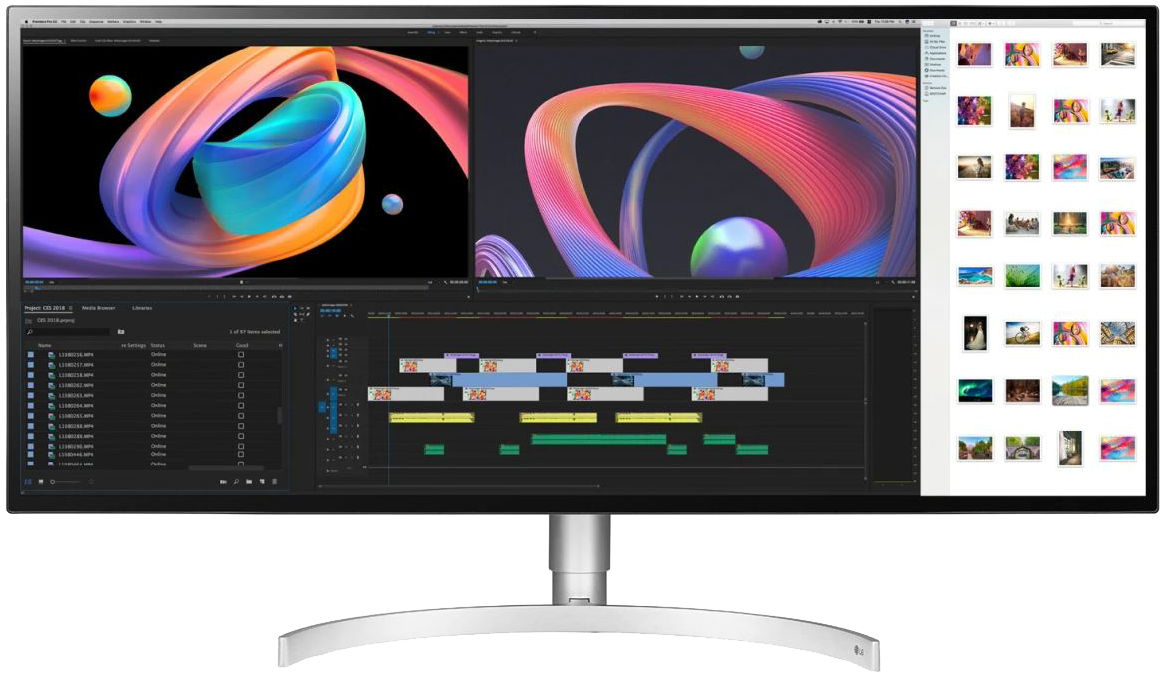 LG 34WK95U-W 34'' Sík UWUHD 60 Hz 16:9 FreeSync VA LED Monitor