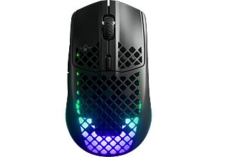 STEELSERIES Aerox 3 - Gaming Maus, Kabellos, Optisch mit Leuchtdioden, 18000 CPI, Onyx