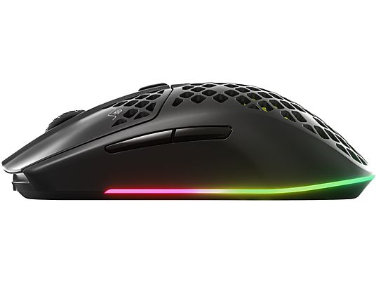 STEELSERIES Aerox 3 - Mouse per gaming, Senza cavi, Ottica con LED, 18000 cpi, Onyx
