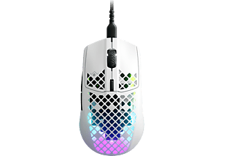 STEELSERIES Aerox 3 - Mouse per gaming, Connessione con cavo, Ottica con LED, 8500 CPI, Snow