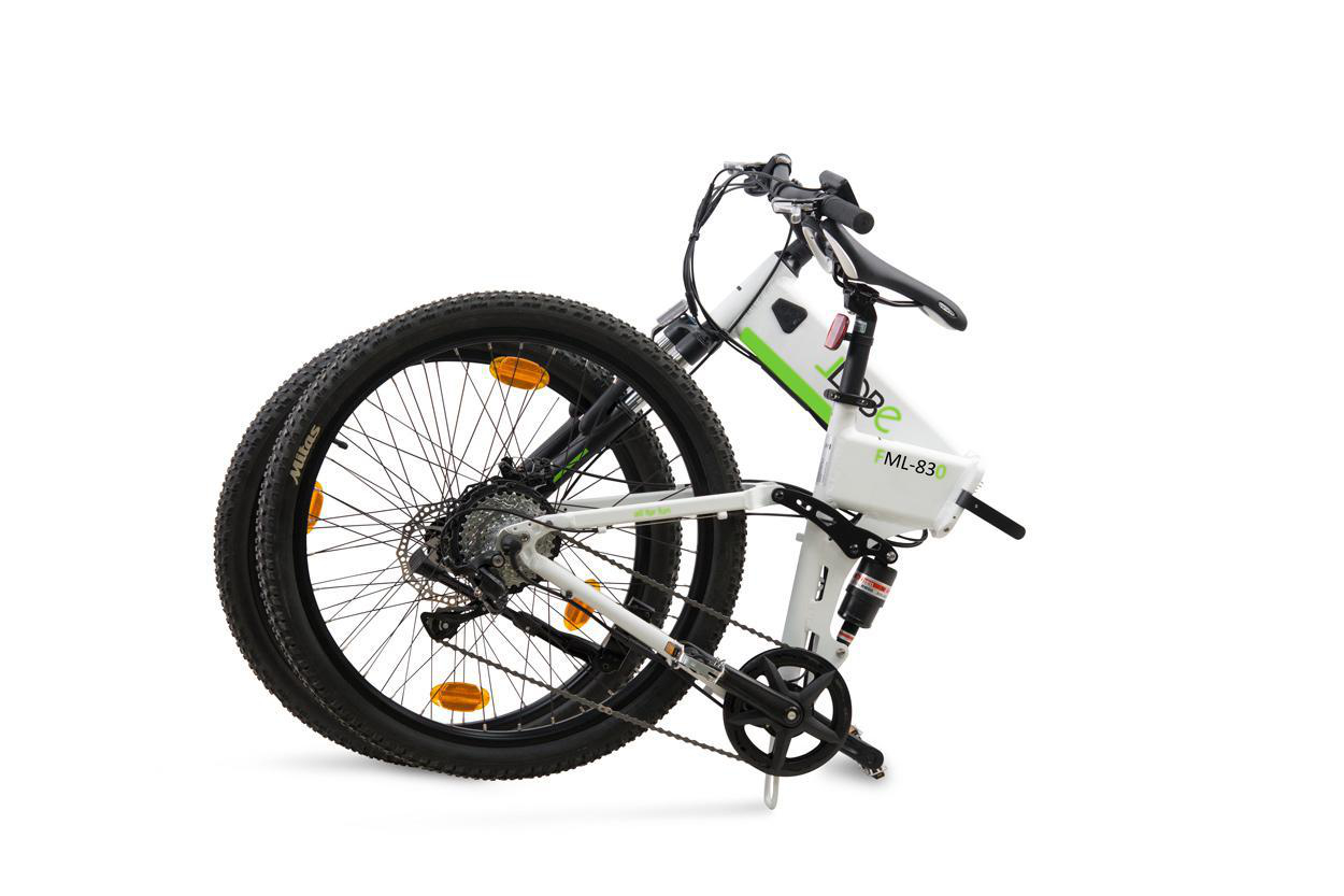 LLOBE 27,5” Falt Mountain E‐Bike FML‐830 Mountainbike (Laufradgröße: 27,5 Zoll, Rahmenhöhe: 48 cm, Unisex-Rad, 374.4 Wh, Weiß)