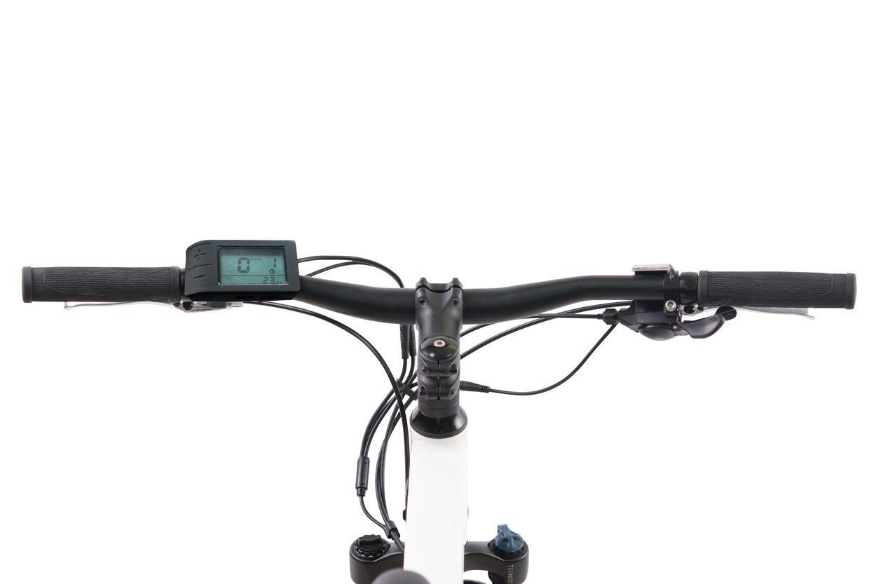 LLOBE 27,5” Falt Mountain E‐Bike FML‐830 Mountainbike (Laufradgröße: 27,5 Zoll, Rahmenhöhe: 48 cm, Unisex-Rad, 374.4 Wh, Weiß)