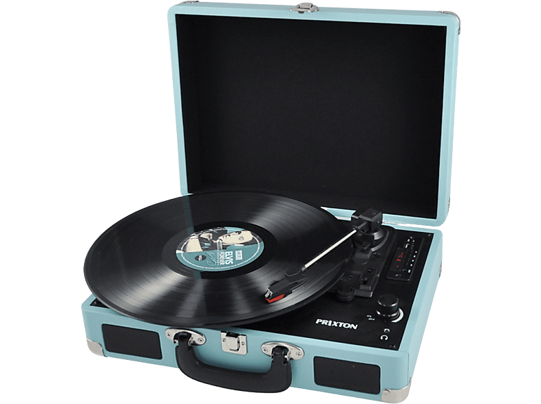 Tocadiscos  Prixton VC400B, Reproductor Vinilo, Bluetooth, USB