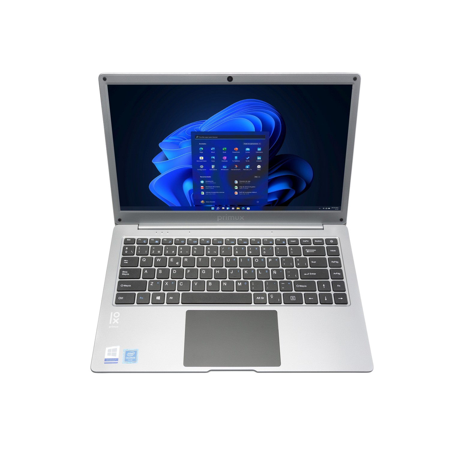 REACONDICIONADO Portátil - Primux ioxbook 1406F, 14.1" FHD, Intel® Celeron® N4000, 4 GB RAM, 128 GB SSD, Windows 11 Pro, Plata