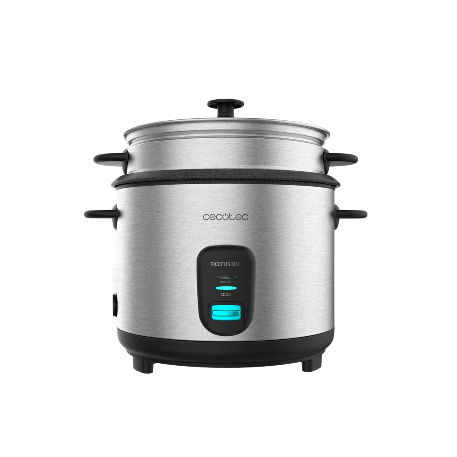 Cecotec Arrocera Ricefusion 7000 inox. 700 w capacidad 18 litros 10 raciones acero y tapa de cristal 1.8 700w