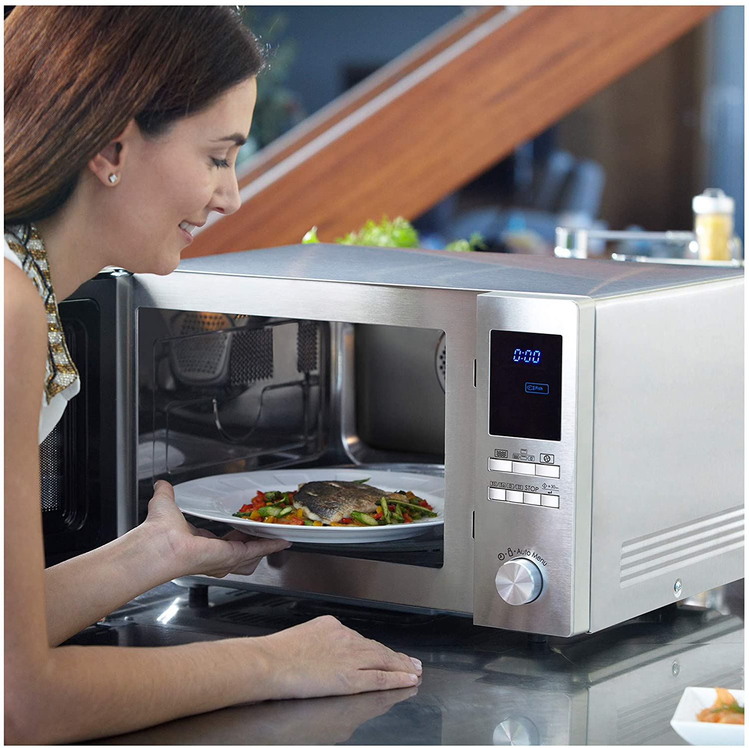 SHARP Combi microgolfoven (R922STWE)