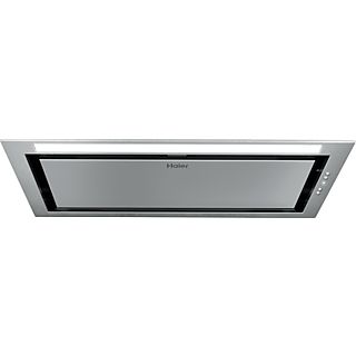 Campana decorativa - Haier HAPY72ES6X, Grupo Filtrante, 3+1 velocidades, 650 m³/h, Filtro de carbono, Válvula no retorno, 68db(A), Inox