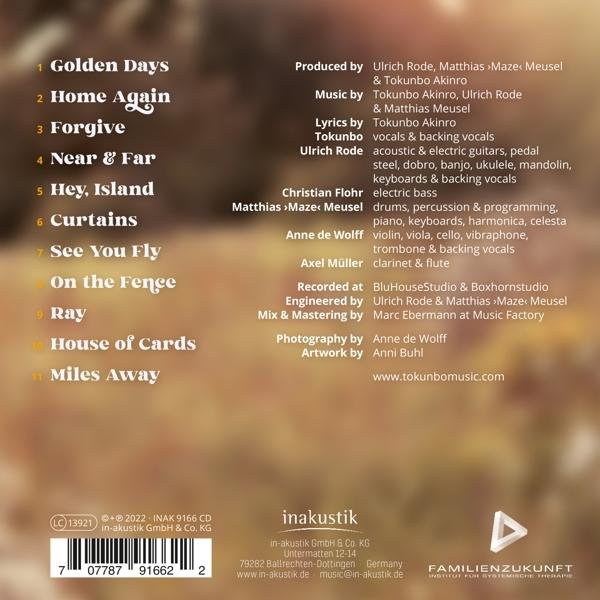 Rückseite einer CD mit Titelliste und Credits.