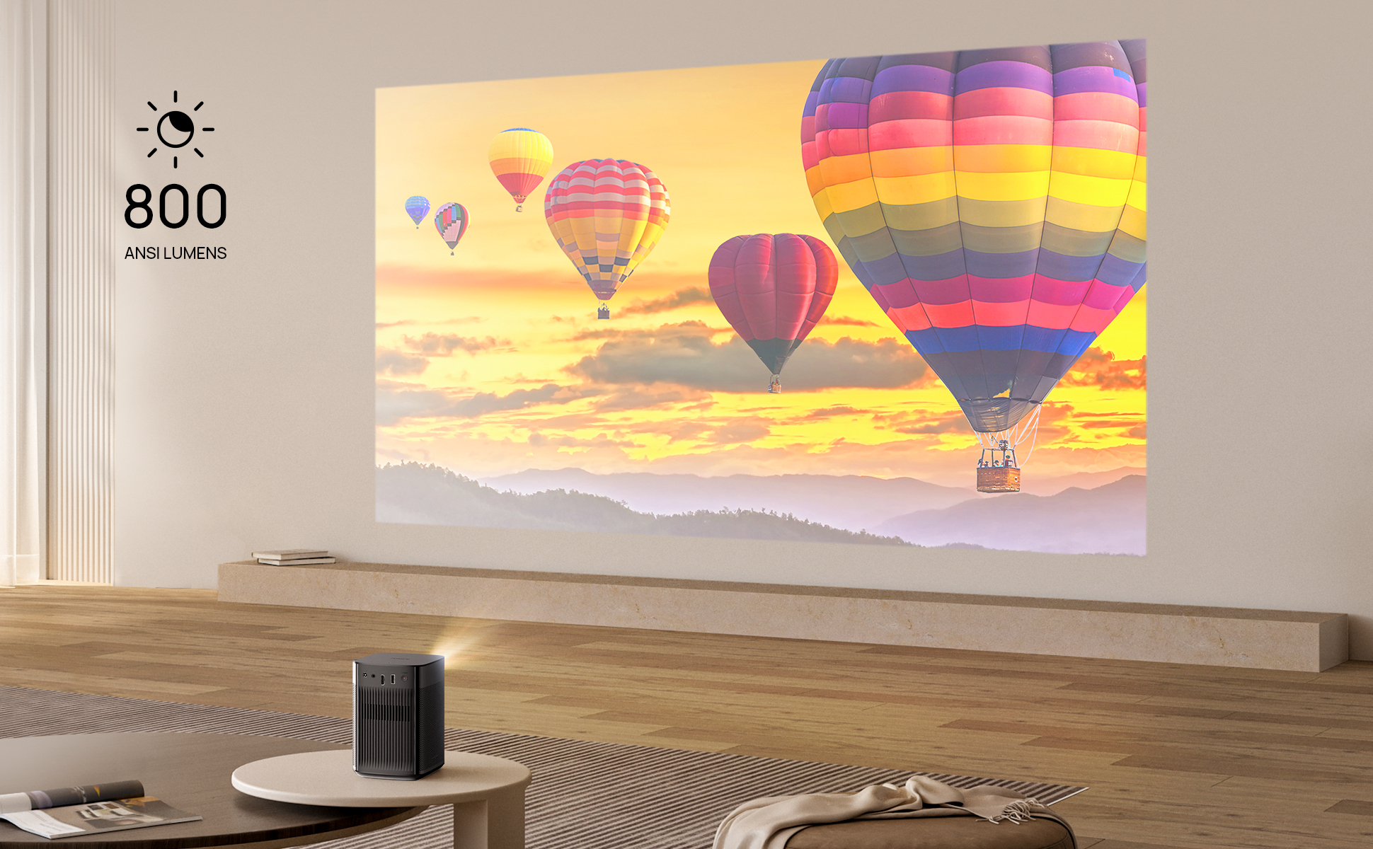 XGIMI Halo Beamer(Full-HD, 3D, 800 ANSI-Lumen, WLAN)