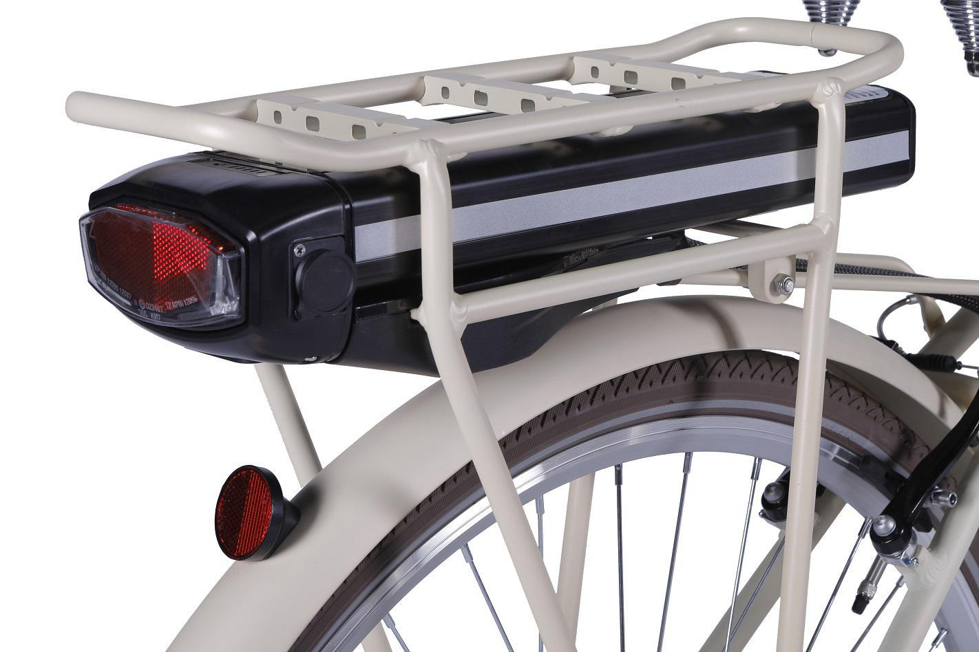LLOBE City-E-Bike Rosendaal 2 Lady 36 V / 10.4 Ah Citybike (Laufradgröße: 28 Zoll, Rahmenhöhe: 50 cm, Damen-Rad, 374.4 Wh, Beige)