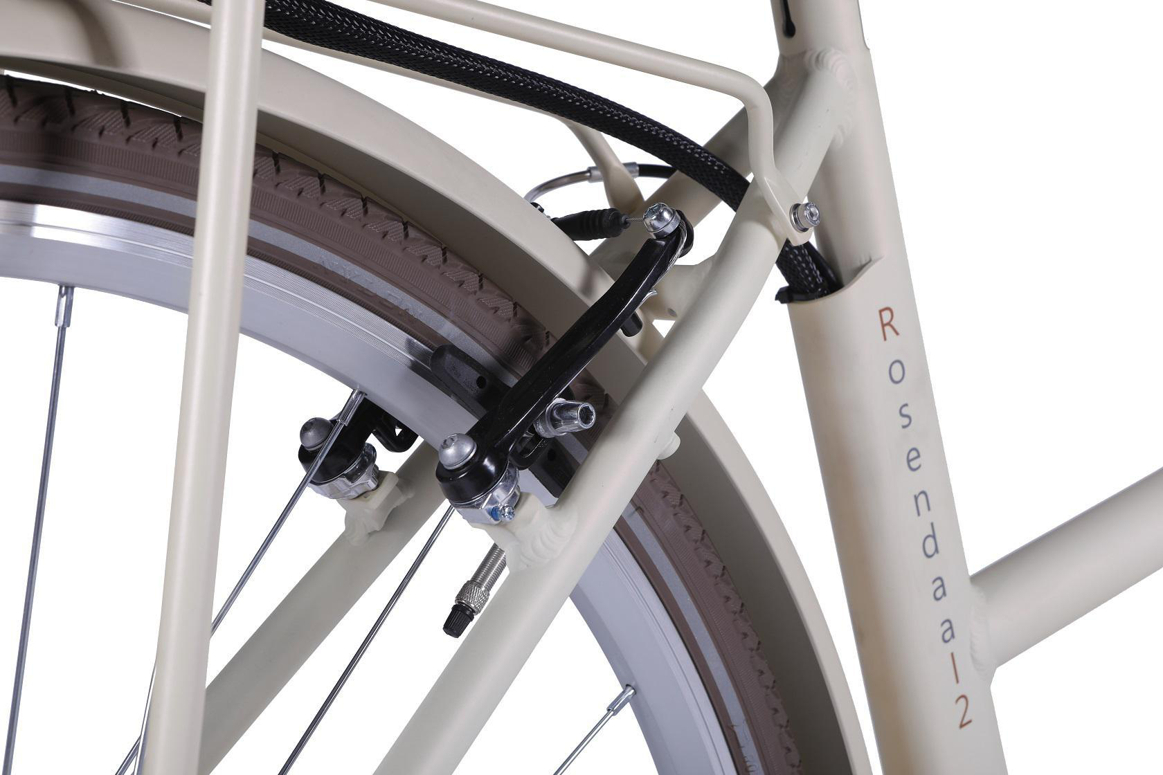 LLOBE City-E-Bike Rosendaal 2 Lady 36 V / 10.4 Ah Citybike (Laufradgröße: 28 Zoll, Rahmenhöhe: 50 cm, Damen-Rad, 374.4 Wh, Beige)