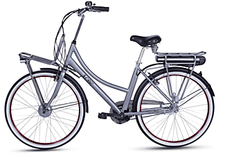 LLOBE City-E-Bike Rosendaal 2 Lady 36 V / 15.6 Ah Citybike (Laufradgröße: 28 Zoll, Rahmenhöhe: 50 cm, Unisex-Rad, 561.6 Wh, Grau)