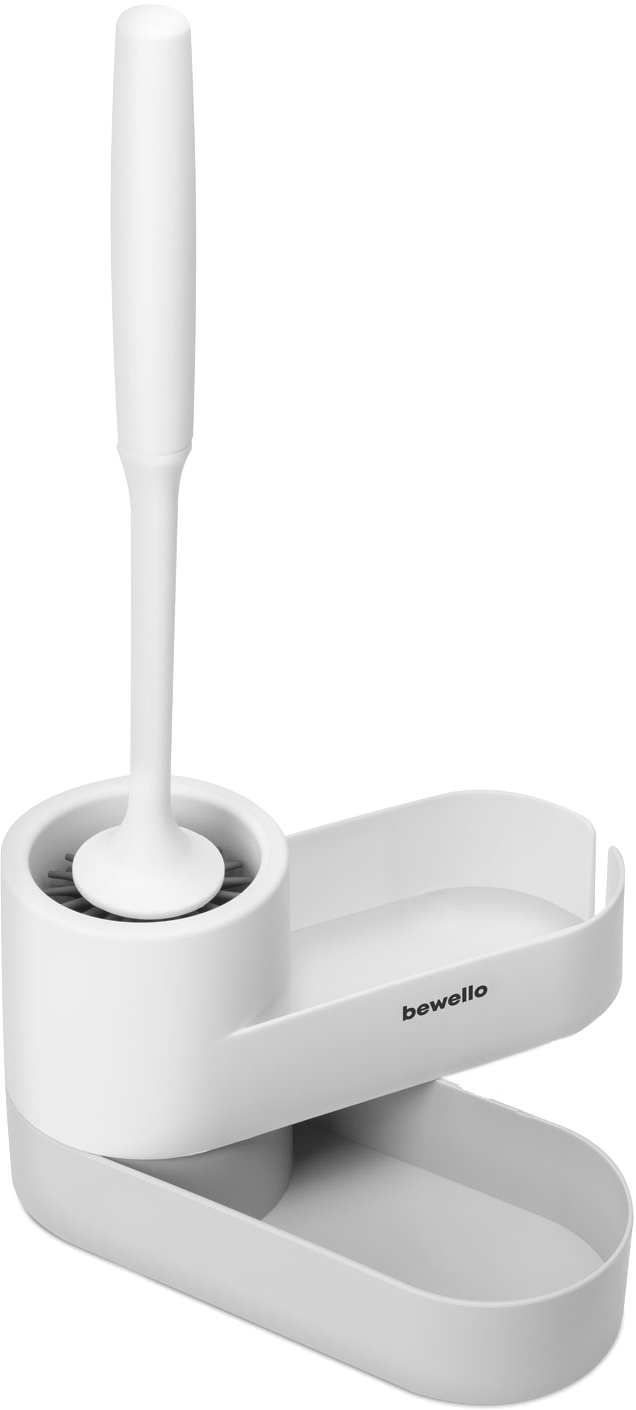 BEWELLO BW3007 WC kefe szett tárolóval, 225x100x135 mm