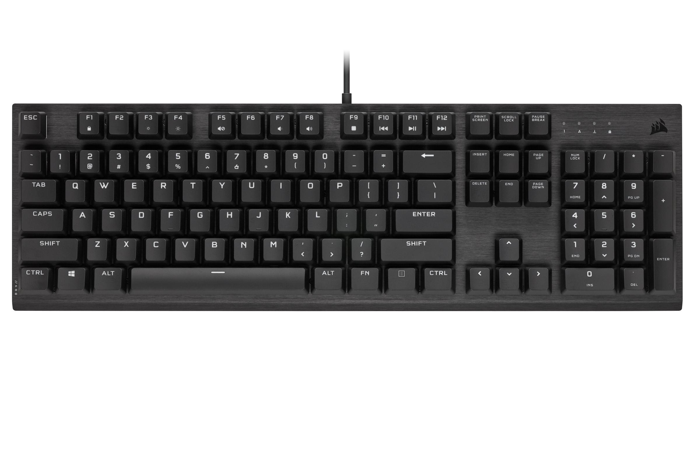 CORSAIR K60 PRO, Gaming Keyboard, Mechanisch, kabelgebunden, Schwarz