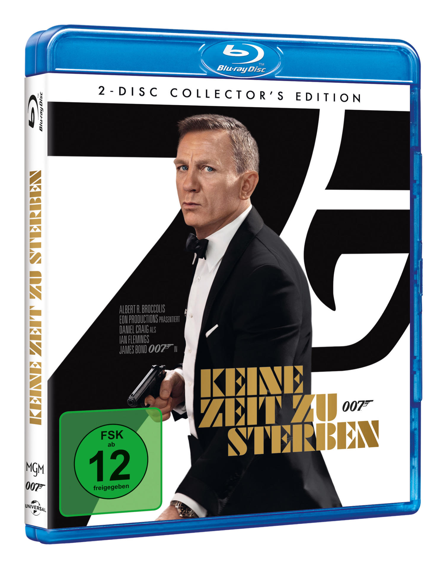 Blu-ray-Disc-Cover: Daniel Craig als James Bond im Anzug.