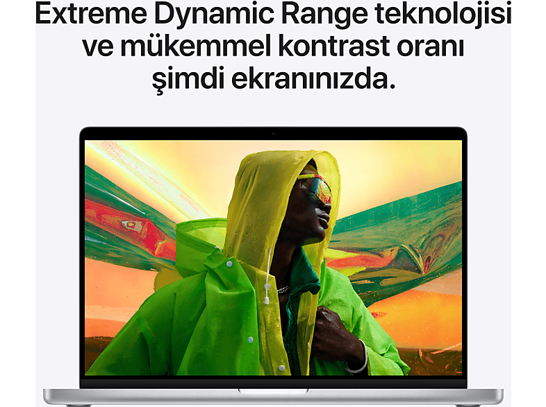 APPLE MacBook Pro M1 Pro 16GB-512GB SSD 14.2inç Gümüş MKGR3TU/A