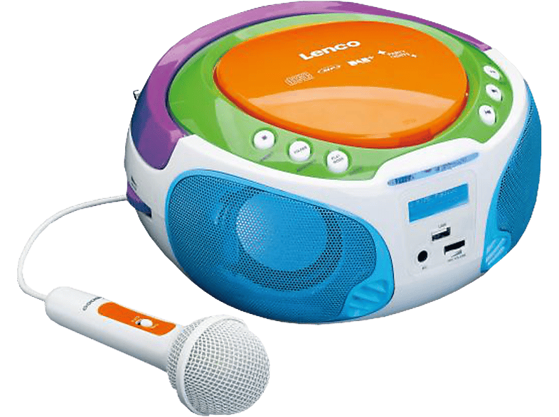 LENCO SCD-651 Boombox (DAB+, FM, Mehrfarbig)