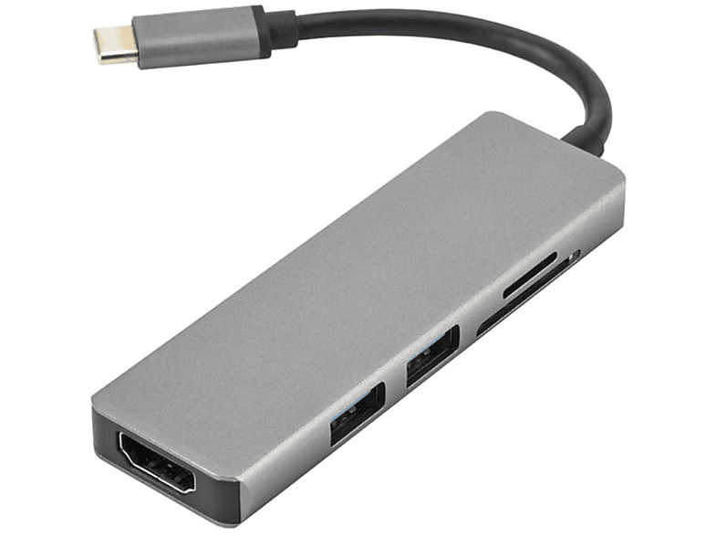 DAYTONA FC17 Type-C to HDMI 2* USB 3.0 SD TF 5IN1 Çevirici Adaptör