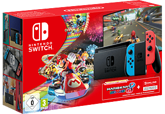 Intiem verwarring Patois NINTENDO Switch Konsole neonrot/blau + Mario Kart 8 Deluxe (DLC) + 3 Monate  Nintendo Online Abo-Karte online kaufen | MediaMarkt