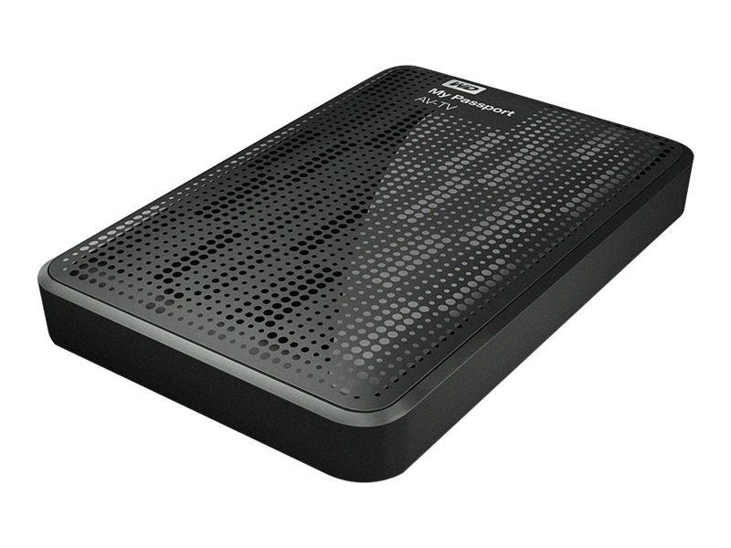 WD My Passport™ AV-TV Festplatte, 1 TB HDD, extern, Schwarz
