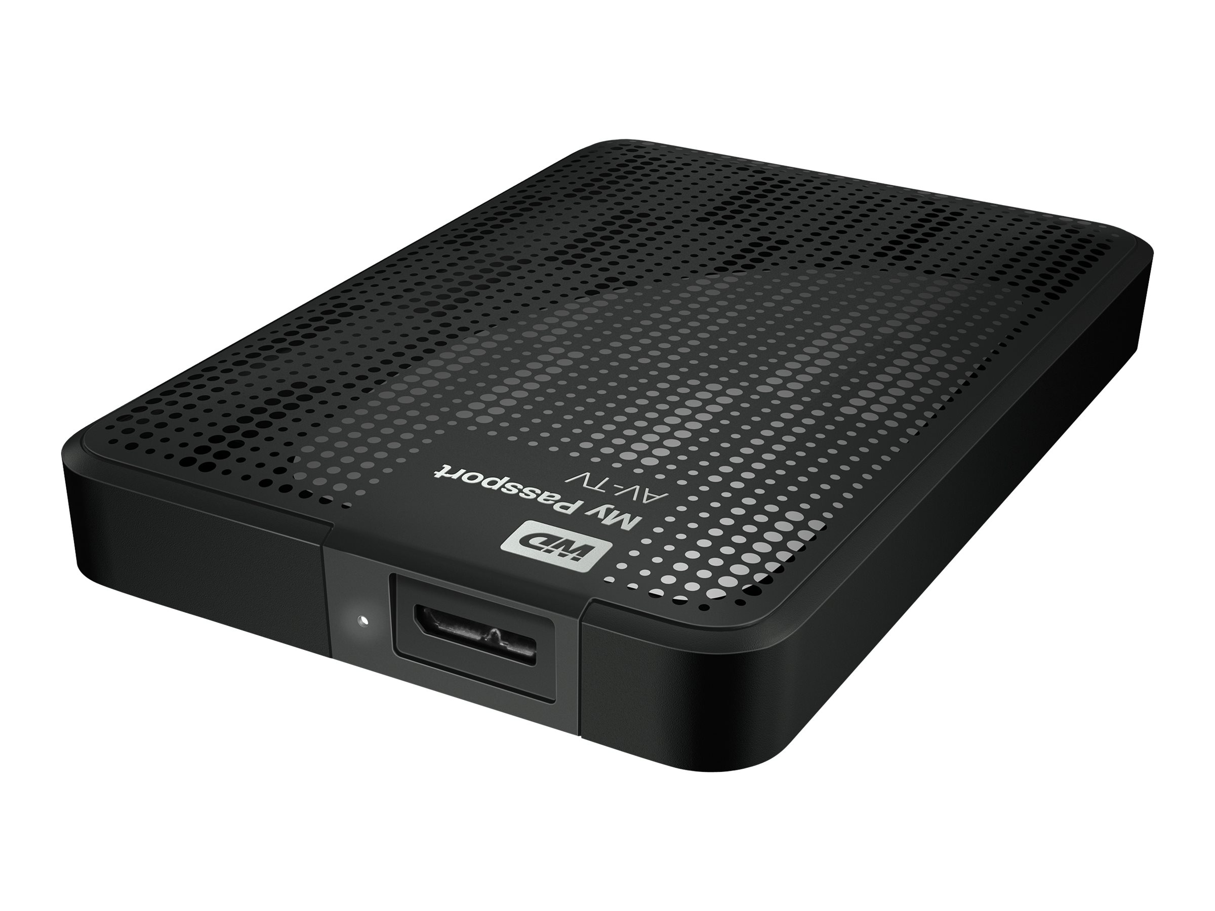 WD My Passport™ AV-TV Festplatte, 1 TB HDD, extern, Schwarz