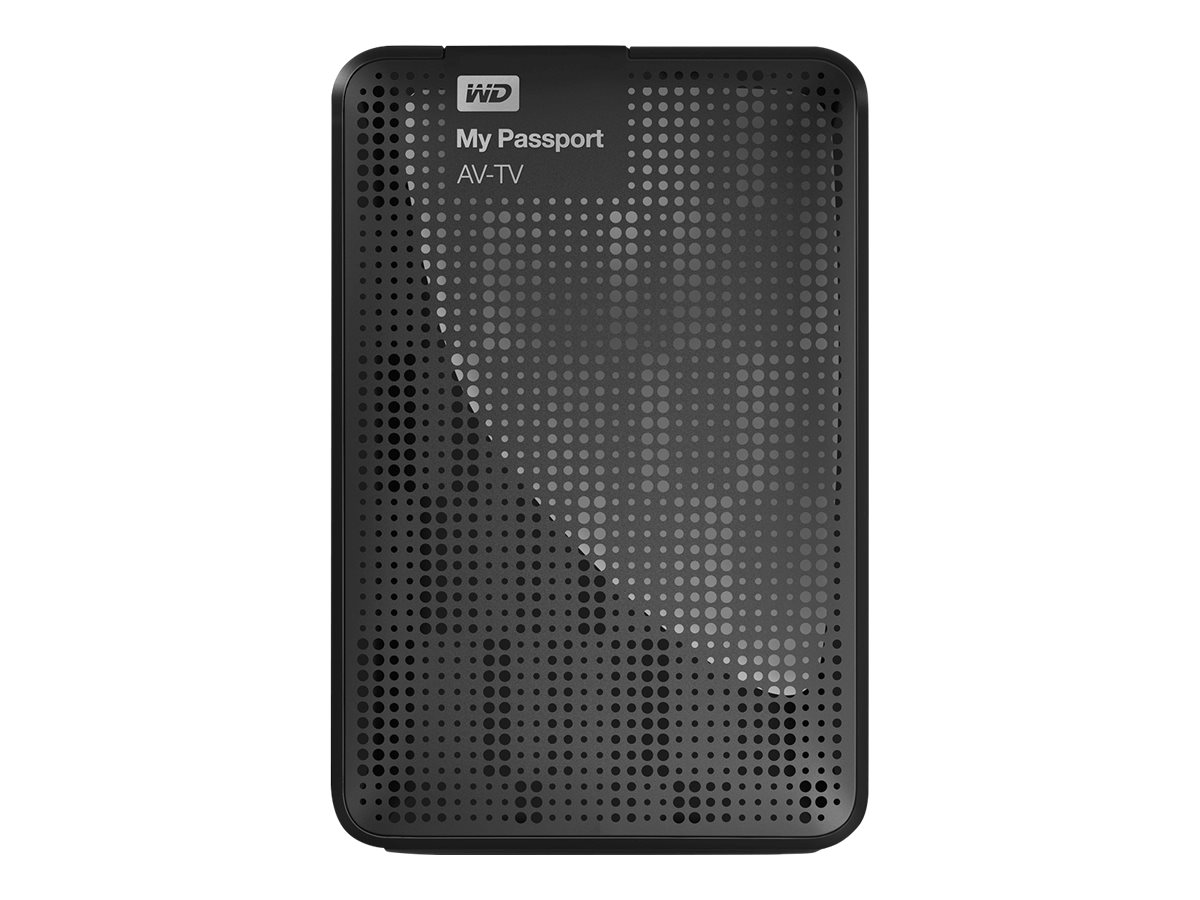 WD My Passport™ AV-TV Festplatte, 1 TB HDD, extern, Schwarz