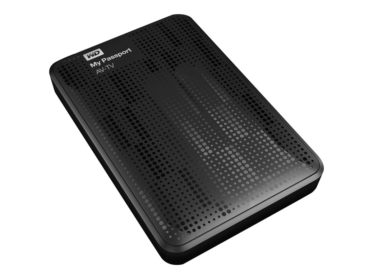 WD My Passport™ AV-TV Festplatte, 1 TB HDD, extern, Schwarz