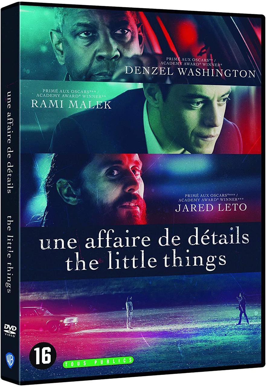 Boîtier DVD avec les stars Denzel Washington, Rami Malek et Jared Leto.