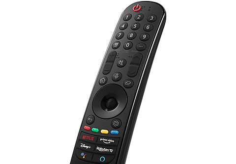 Mando a distancia - LG MR21GA Magic Control Voice, Para SmartTV de LG 2021, Rueda, Control de voz, Negro