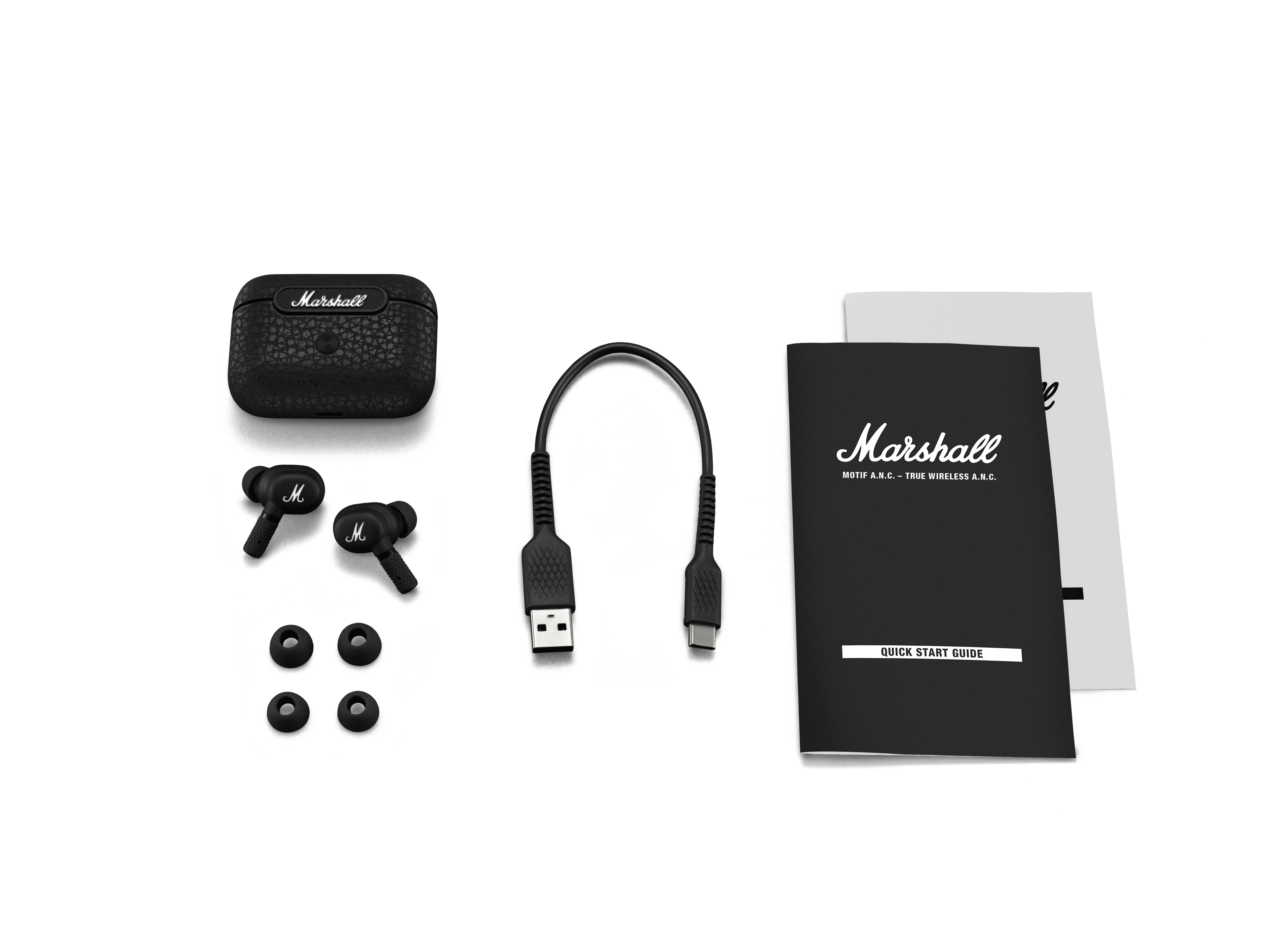 MARSHALL Motif ANC, Schwarz In-ear Bluetooth Kopfhörer
