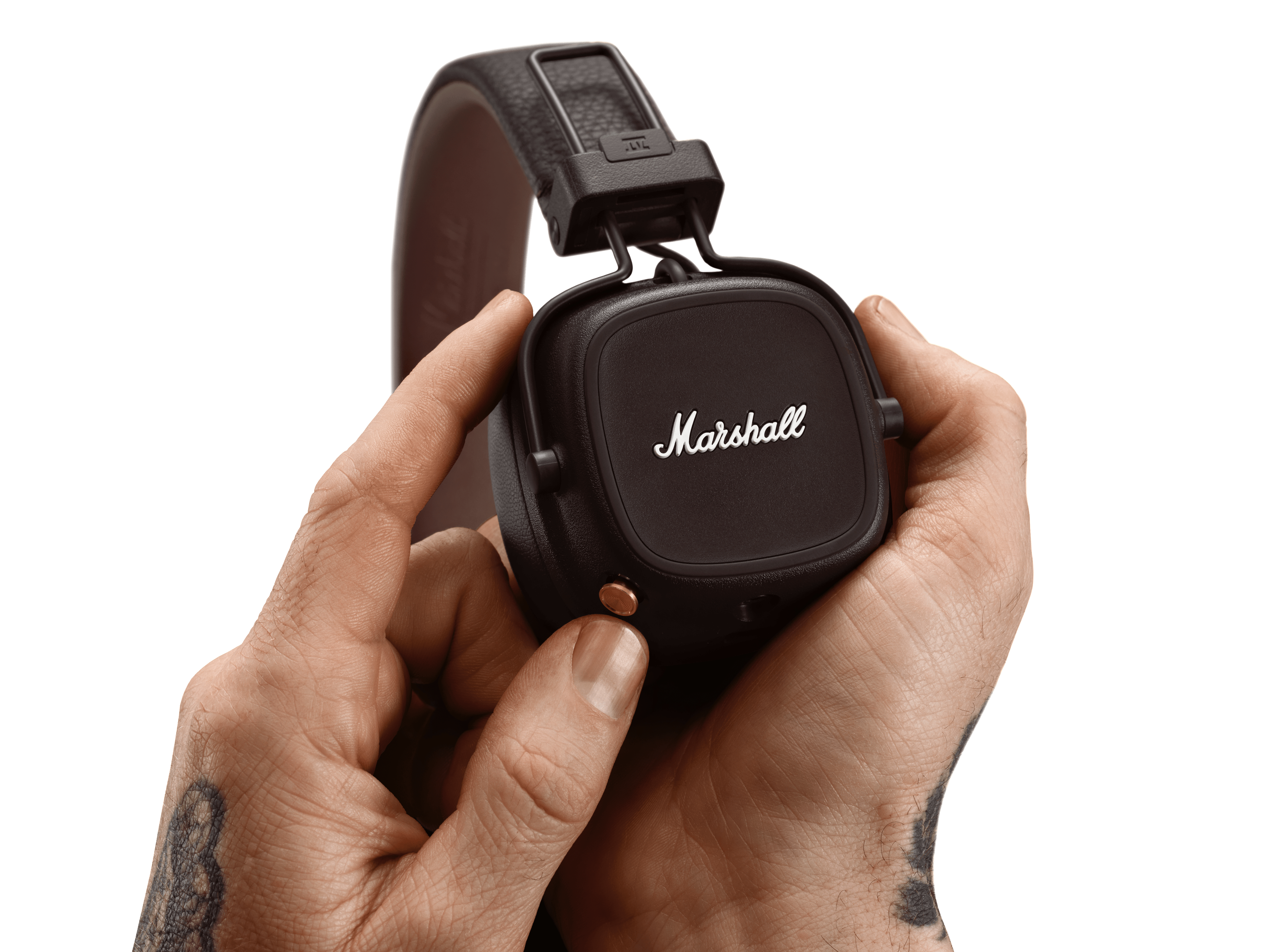 MARSHALL Major IV, Kopfhörer Bluetooth On-ear Braun
