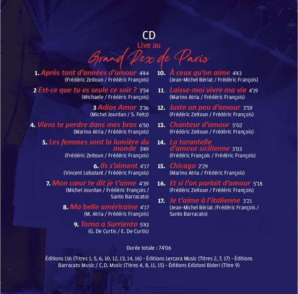 Frederic Francois: En Concert Au Grand Rex  2019 - CD